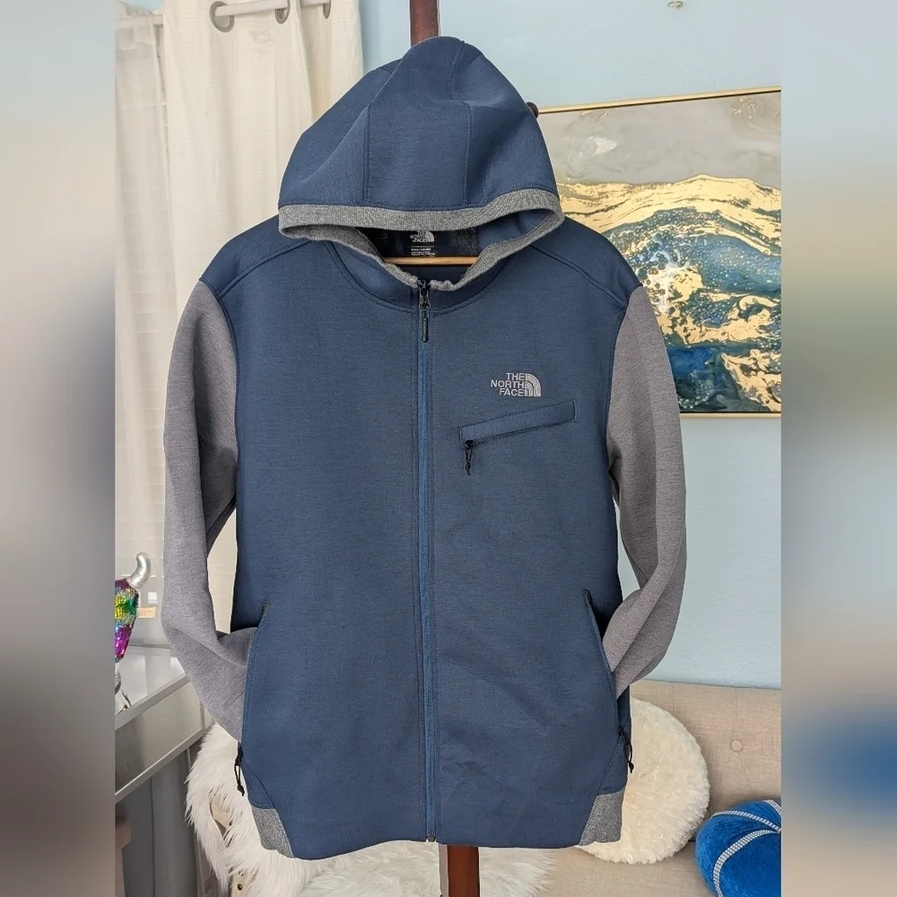 North Face Hoodie Jacket Deep Pockets Front Full Zip Up Sz XL